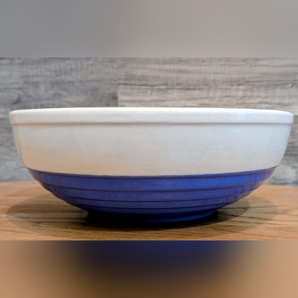 Crazied Vintage Stoneware Bowl